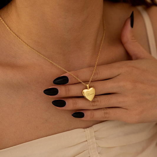 Custom Pet Heart Locket Necklace