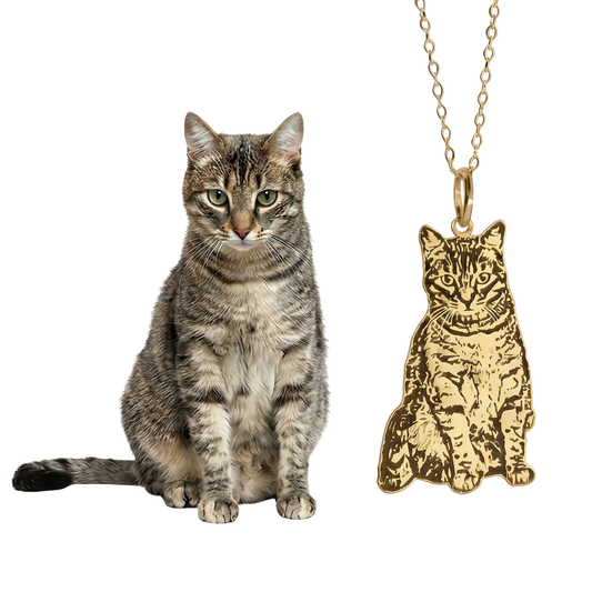 Custom Pet Portrait Necklace