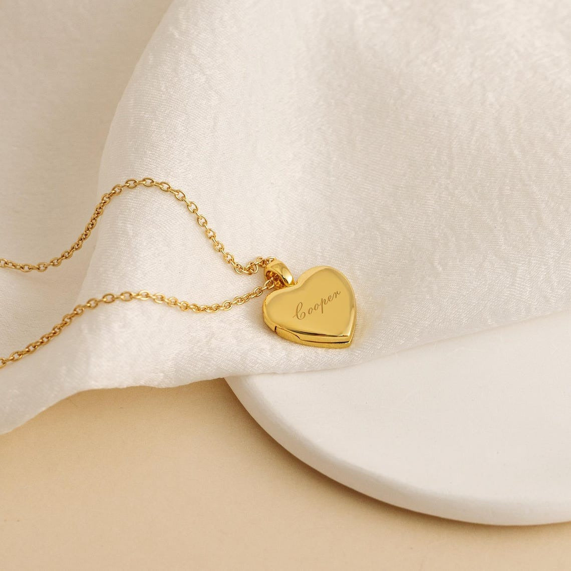 Custom Pet Heart Locket Necklace